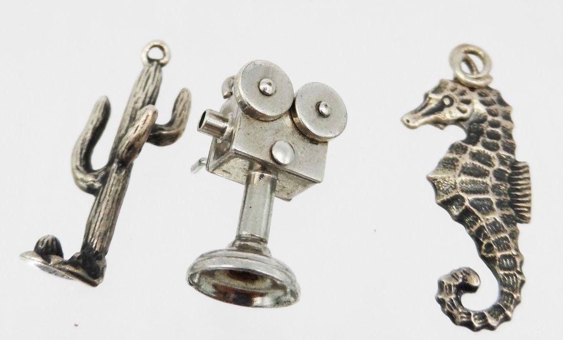 Sterling Silver Bracelet Charms seahorse projector: Sterling Silver Bracelet Charms