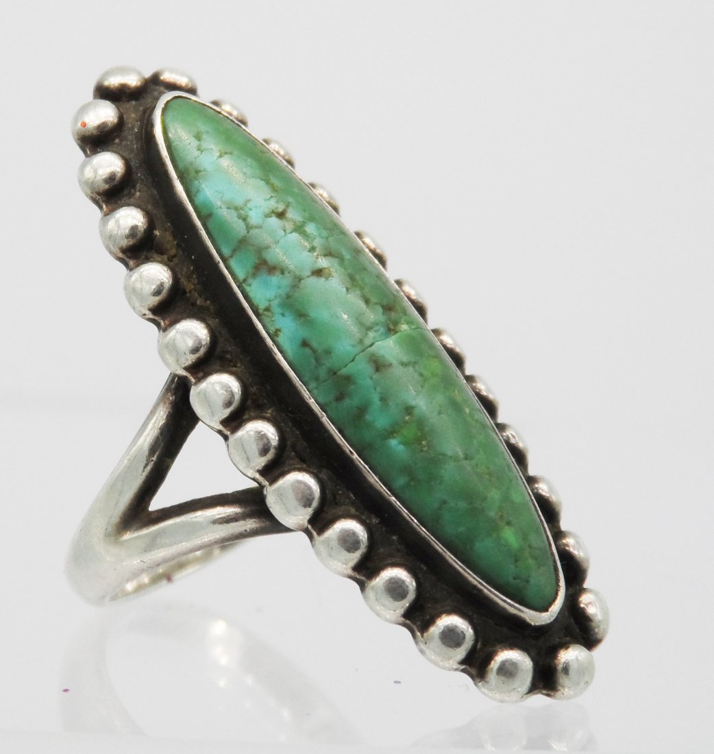 Sterling Native American Navajo Fred Harvey Ring Signed (1 of 4)