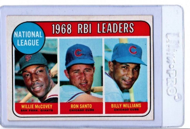 1968 RBI Leaders Baseball Cards Willie McCovey: Part of an Estate Lot, You are Bidding on the Card Pictured! All Cards have been scanned and most are in Very Good-Pristine Mint Condition! A LOT of very great finds, Some cards scanned in darker assu