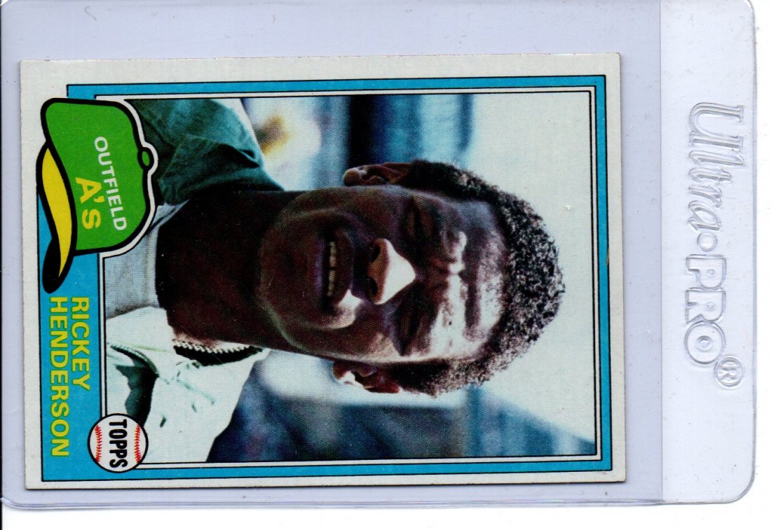 Rickey Henderson Baseball Card 643 Topps Sharp (1 of 2)