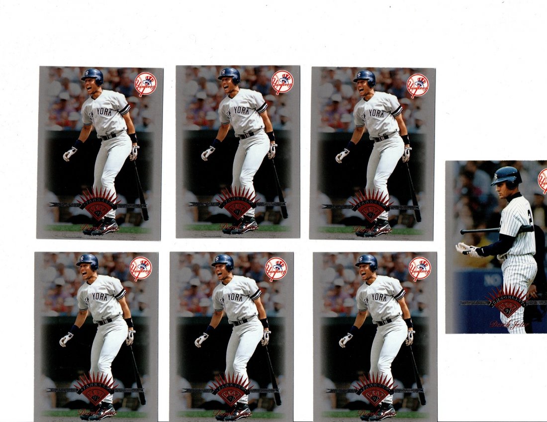 Derek Jeter Baseball Card Lot Sports New York Yankees (1 of 2)