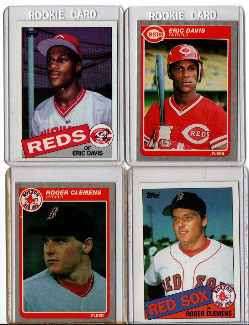 Baseball Card Sports Lot, Eric Davis, Roger Clemens: Part of an Estate Lot, You are Bidding on the Card Pictured! All Cards have been scanned and most are in Very Good-Pristine Mint Condition! A LOT of very great finds, Some cards scanned in darker assu
