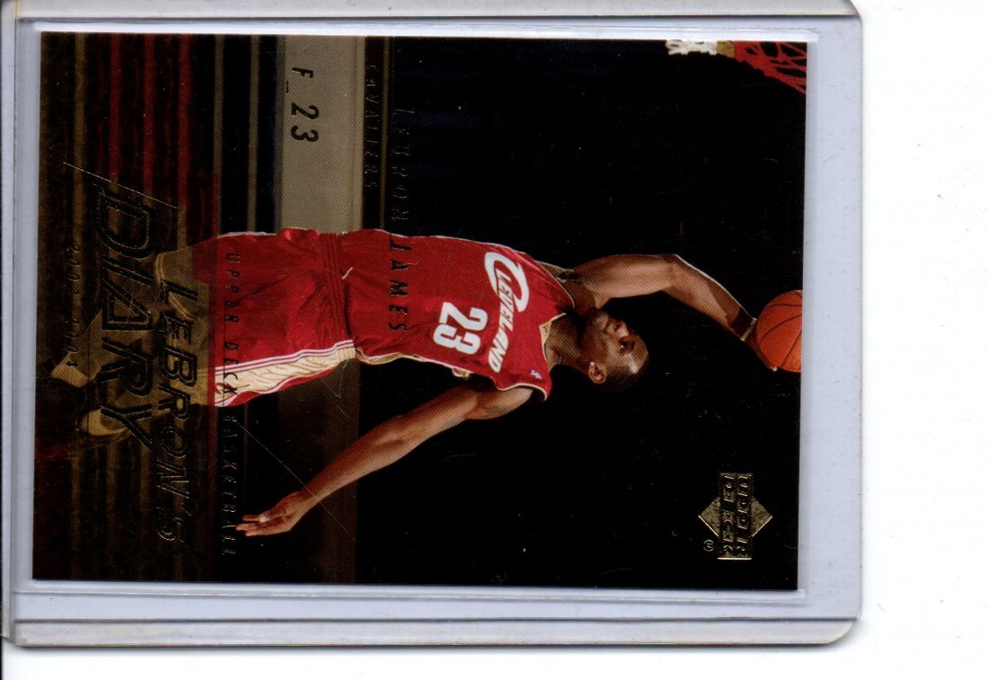 LEBRON JAMES UPPER DECK 2004 NBA BASKETBALL CARD (1 of 2)