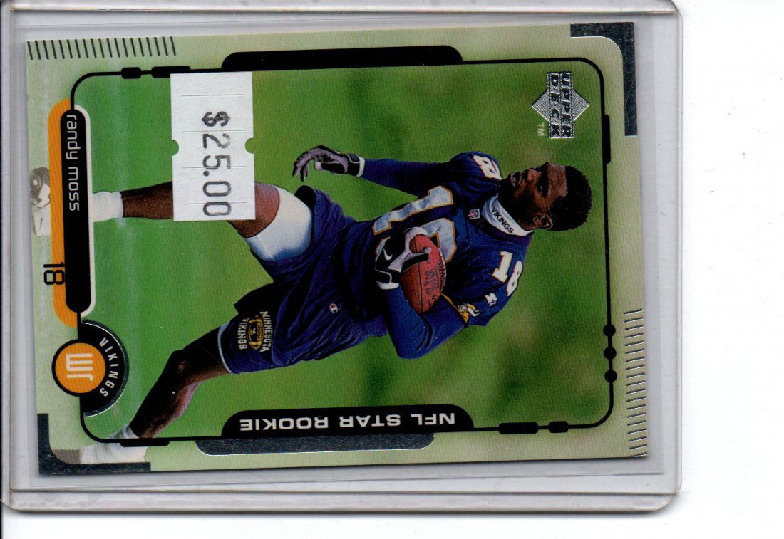 RANDY MOSS UPPER DECK NFL FOOTBALL CARD (1 of 2)