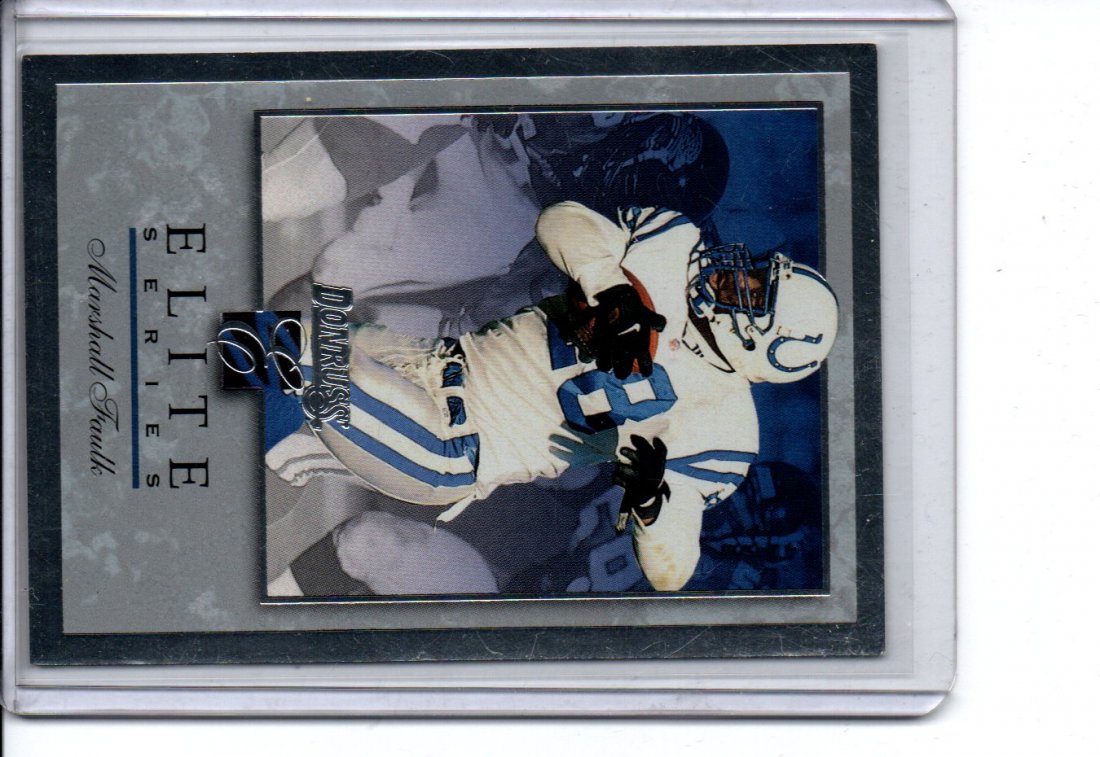 MARSHALL FAULK ELITE DONRUSS NFL FOOTBALL CARD: Part of an Estate Lot, You are Bidding on the Card Pictured! All Cards have been scanned and most are in Very Good-Pristine Mint Condition! A LOT of very great finds, Some cards scanned in darker assu