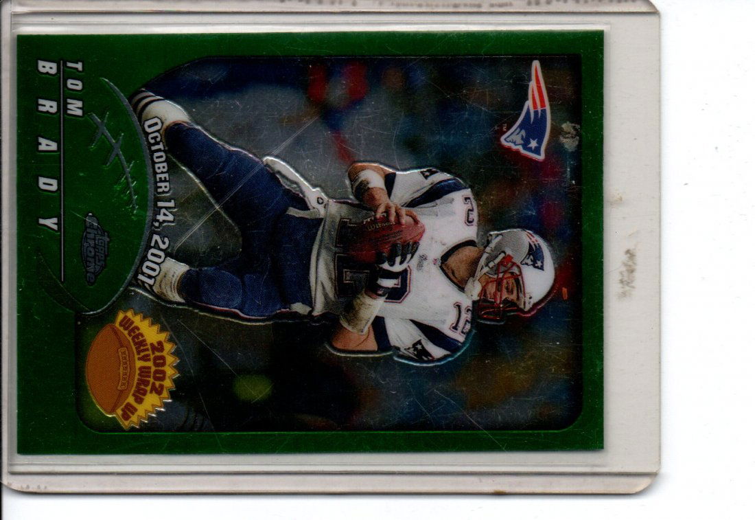 TOM BRADY #150 TOPPS CHROME NFL FOOTBALL CARD (1 of 2)