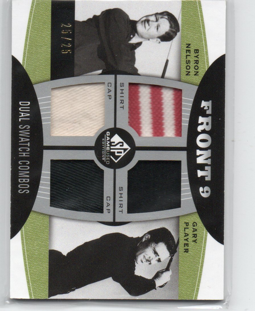 BYRON NELSON / GARY PLAYER GAME USED CARD SPORTS CARD: Part of an Estate Lot, You are Bidding on the Card Pictured! All Cards have been scanned and most are in Very Good-Pristine Mint Condition! A LOT of very great finds, Some cards scanned in darker assu
