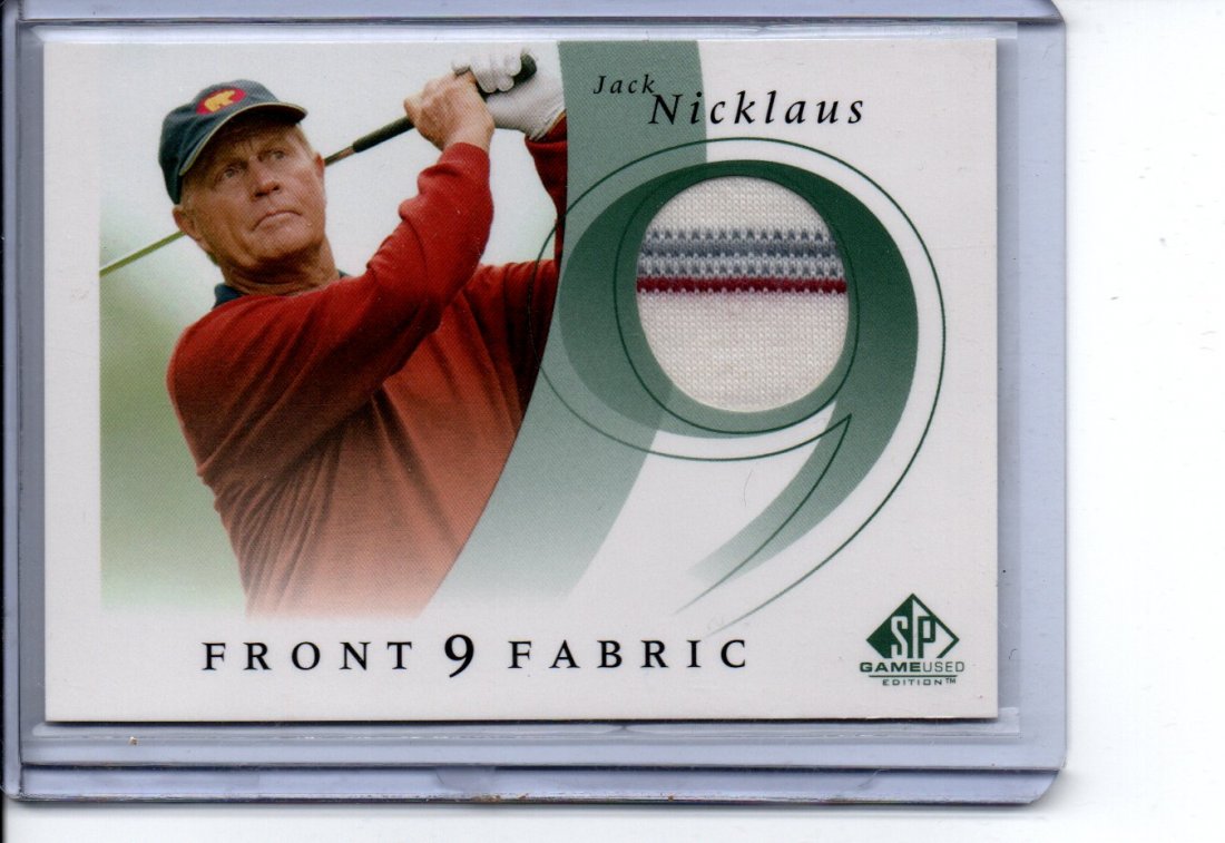 JACK NICKLAUS FRONT 9 GOLF CARD SPORTS CARD: Part of an Estate Lot, You are Bidding on the Card Pictured! All Cards have been scanned and most are in Very Good-Pristine Mint Condition! A LOT of very great finds, Some cards scanned in darker assu