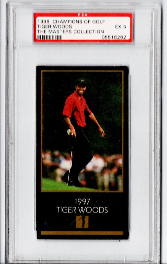 1998 PSA GRADED TIGER WOODS GOLF CARD SPORTS CARD (1 of 2)