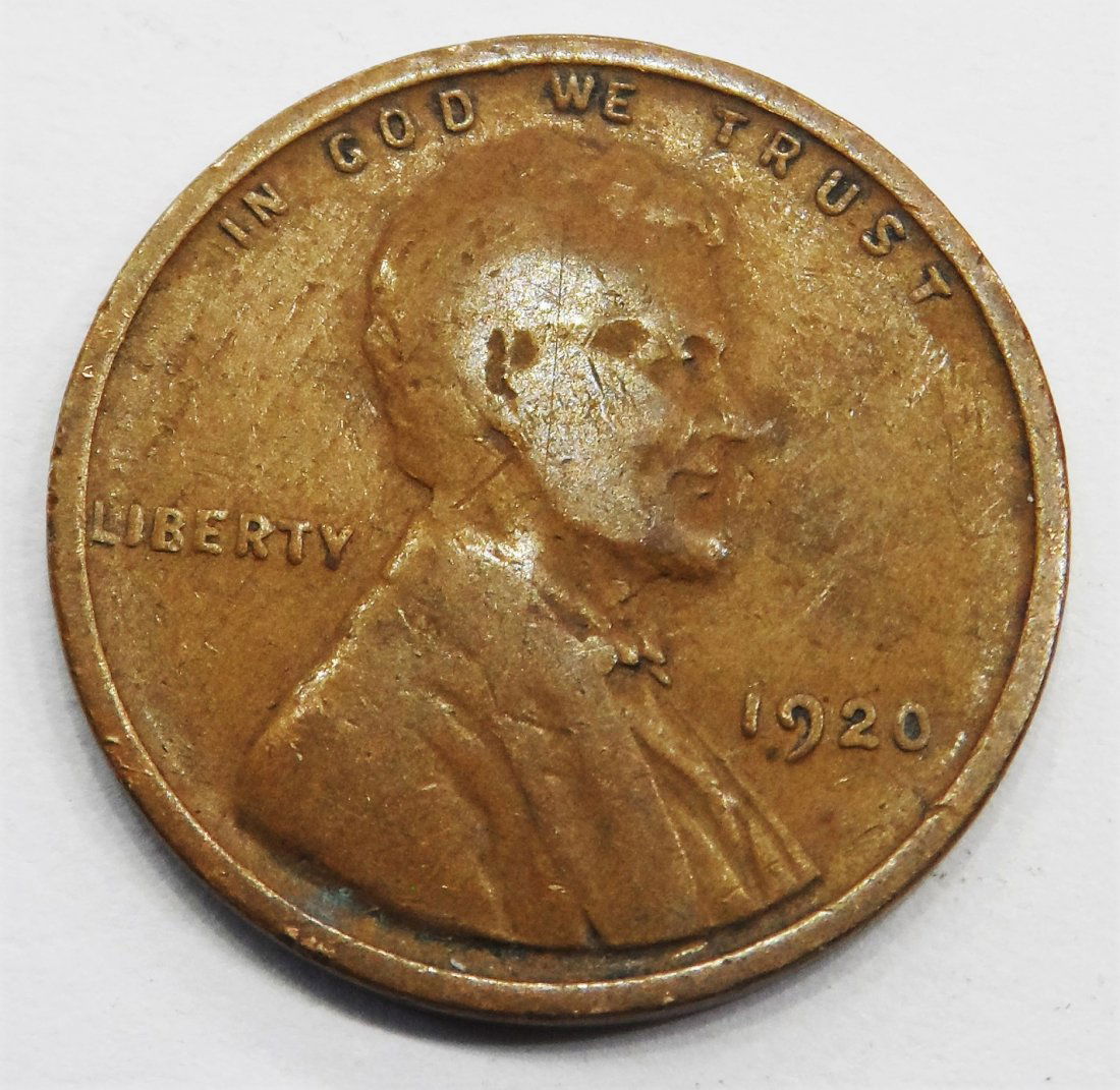 1920 Wheat Cent Lincoln Head Penny One Cent (1 of 2)