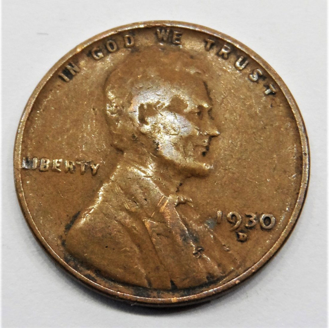 1930 D  Wheat Cent Lincoln Head Penny One Cent (1 of 2)