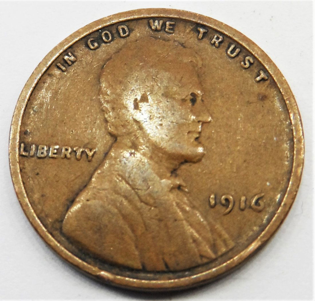 1916 Lincoln Wheat Cent Penny One (1 of 2)