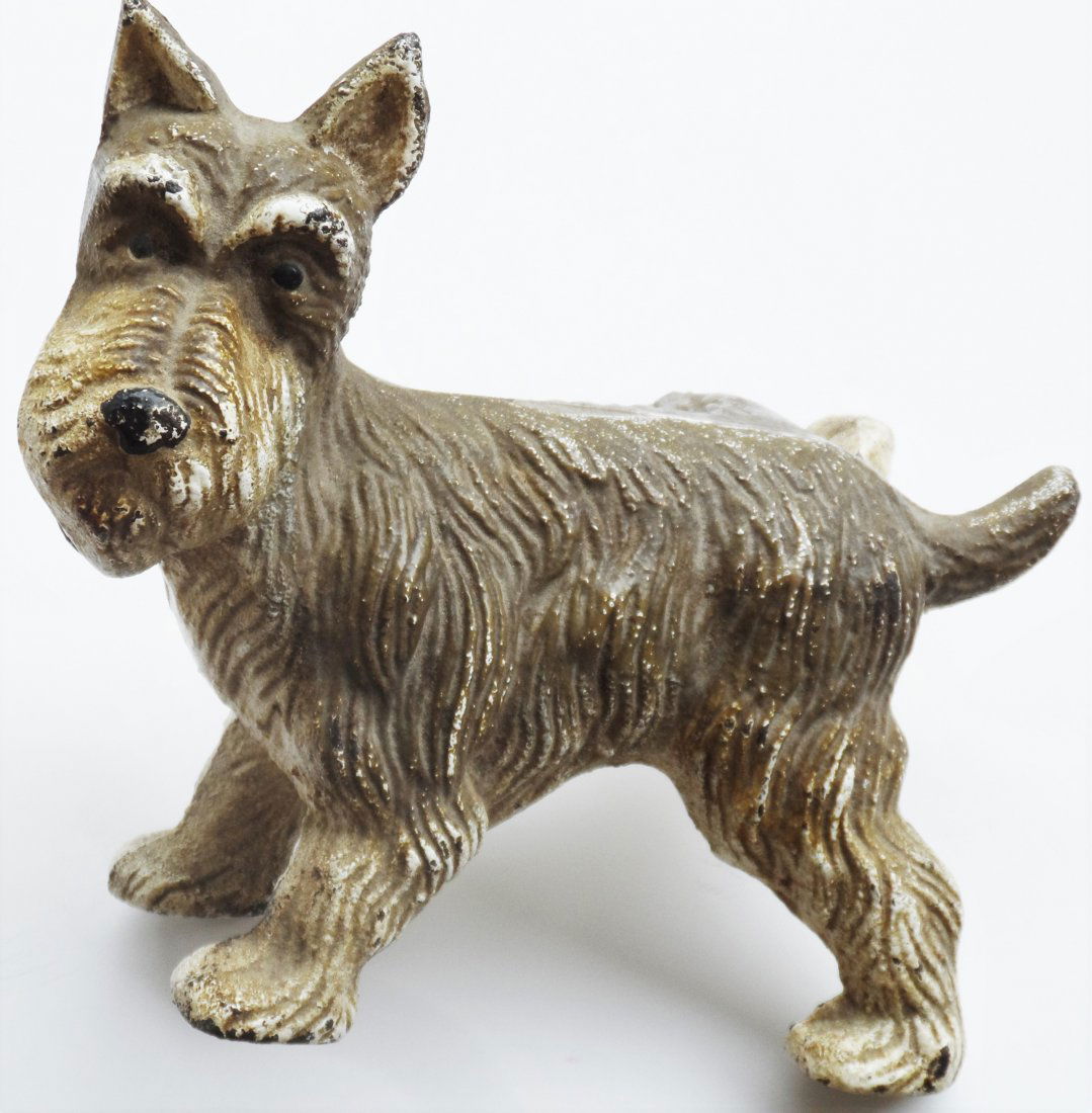 Antique Hubley Scottie Cast Iron Dog Doorstop (1 of 3)
