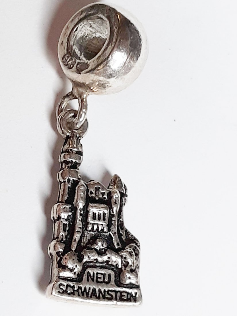 Sterling Silver Authentic Pandora New Schwanstein Charm: Sterling Silver Authentic Pandora Bracelet CharmWeight 3.4 GramsSize 1"Inch x 1/4"Inch