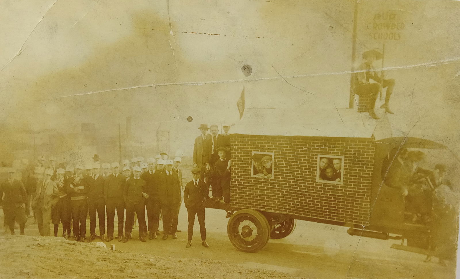 Early Photo School Kids protest our crowded schools (1 of 4)