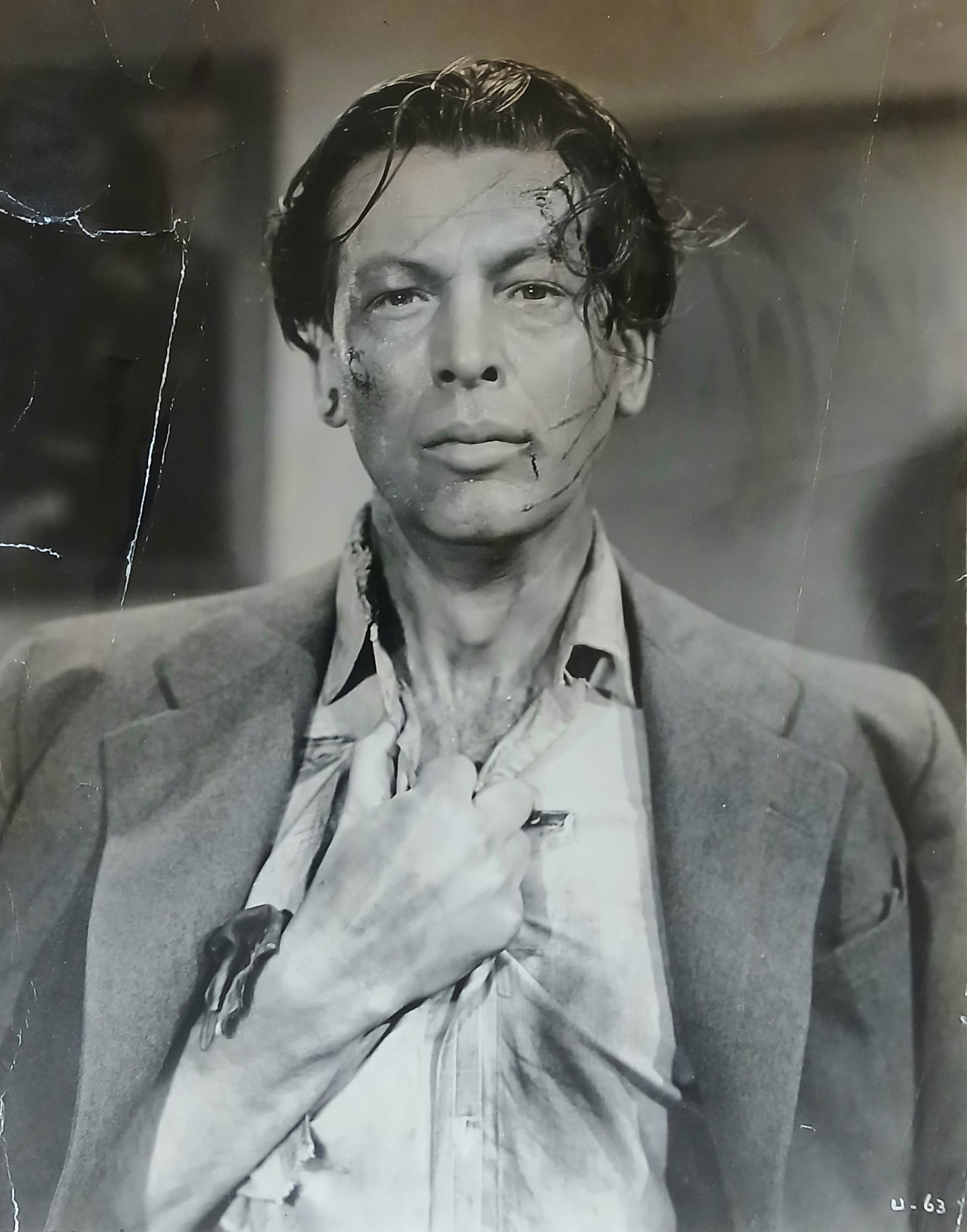 Photo Vintage 1960s Silver Gelatin Movie Crime Scene (1 of 4)