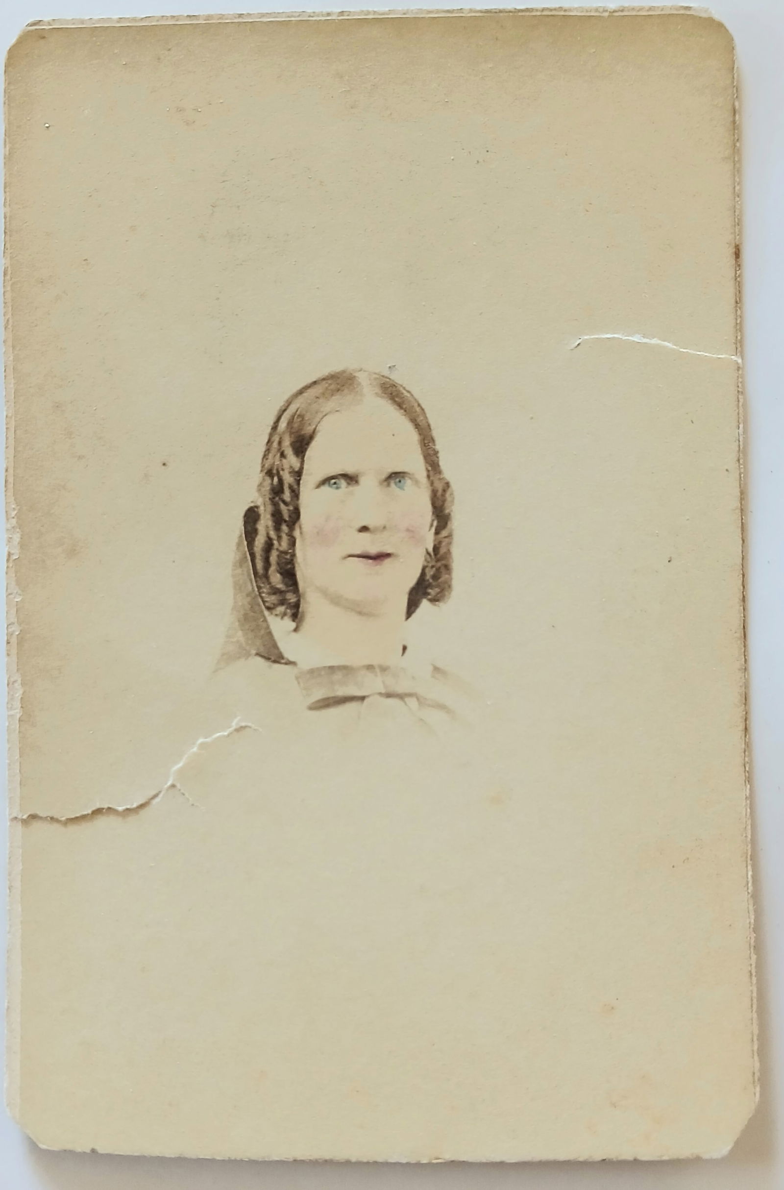 CDV Photo Woman Postage Stamp back Baltimore (1 of 4)