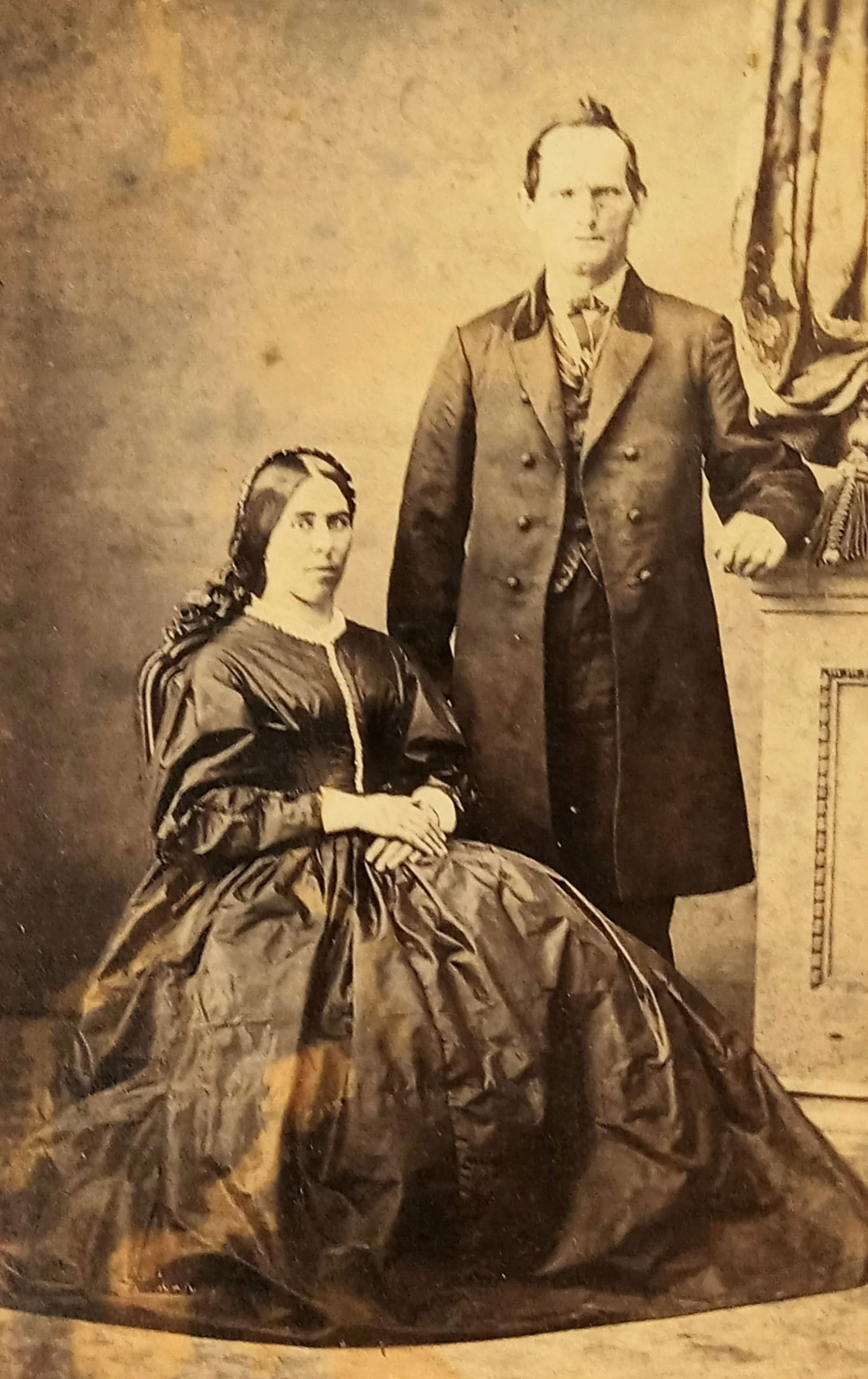 CDV Photo Man and Woman J.M. Millen Photographer (1 of 3)