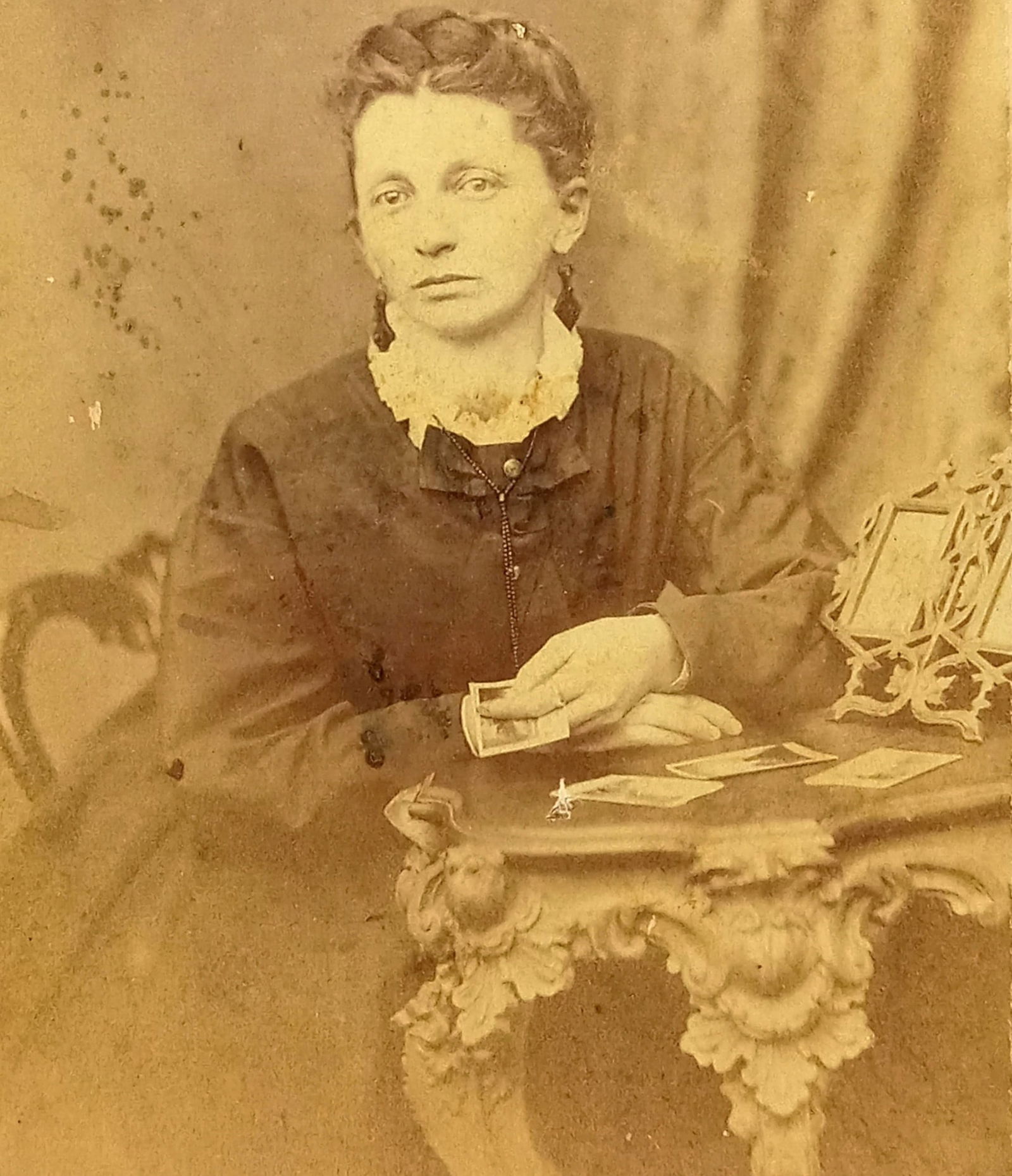 CDV Photo Fortune Teller Canada Unusual Rare (1 of 3)