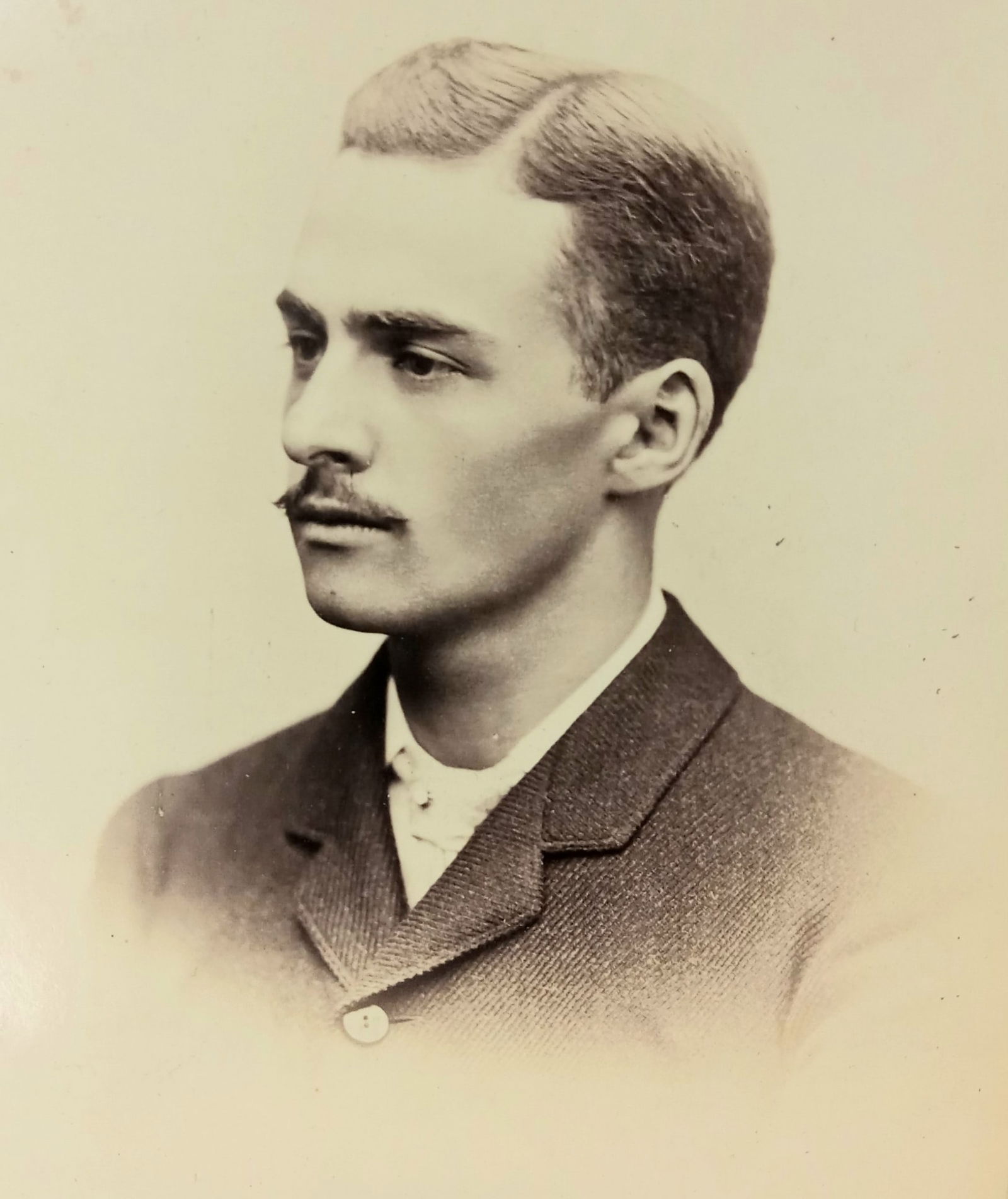 Cabinet Card Photo Young Man A. Hesler Chicago Photographer (1 of 3)