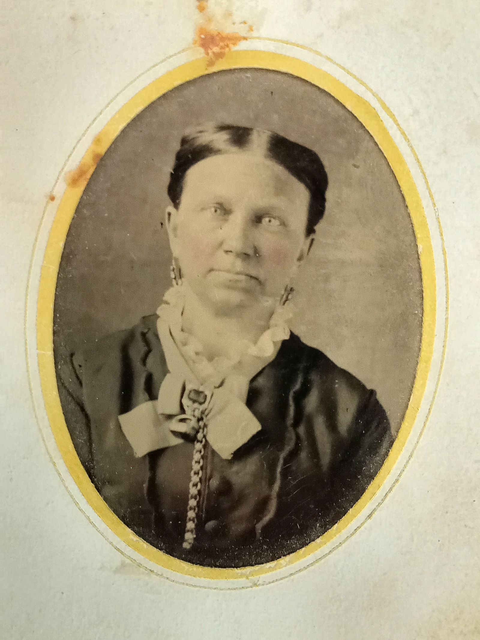 Tintype Photo Elderly Lady Paper Frame (1 of 3)