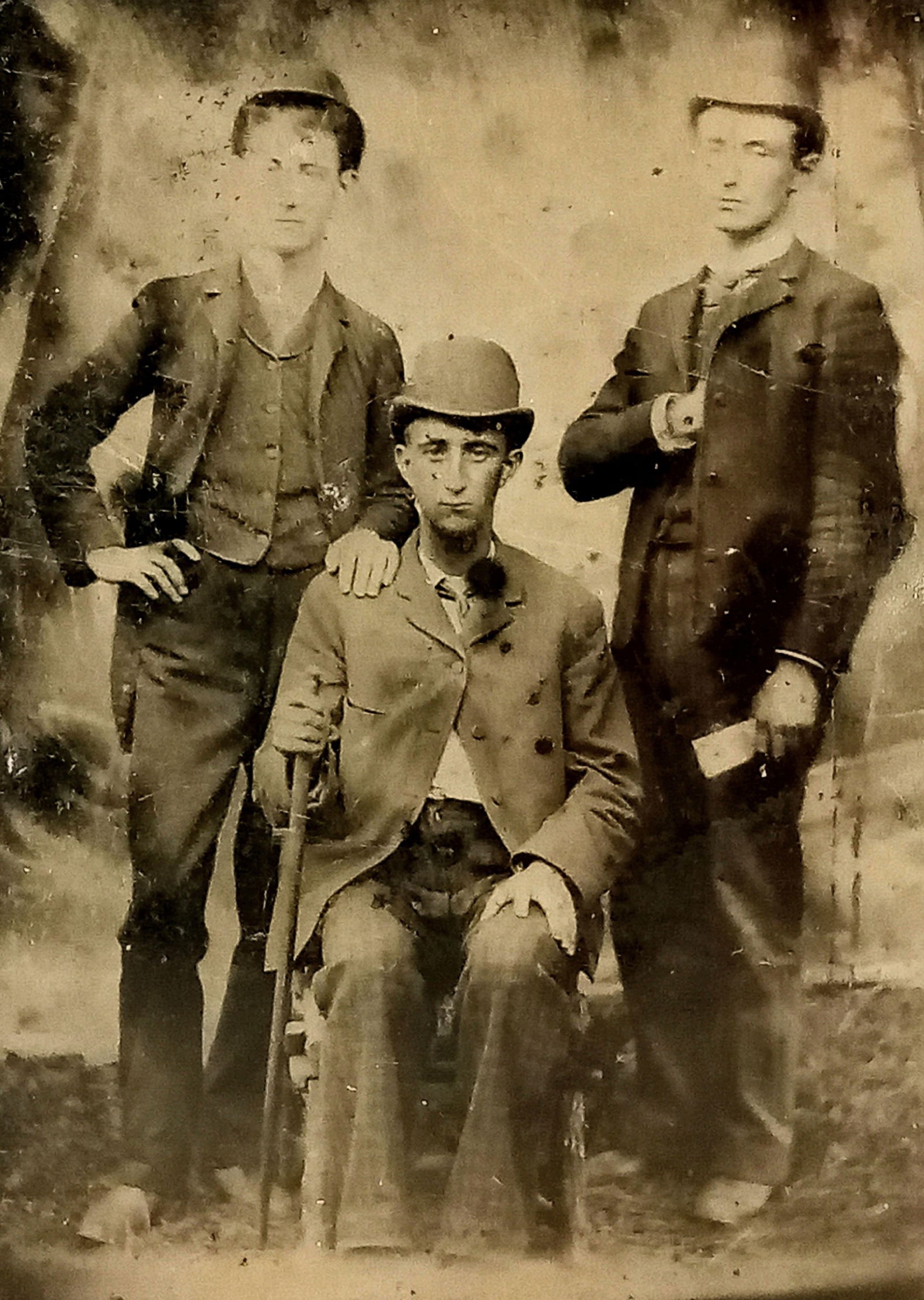 Tintype Photo possible outlaws (1 of 3)