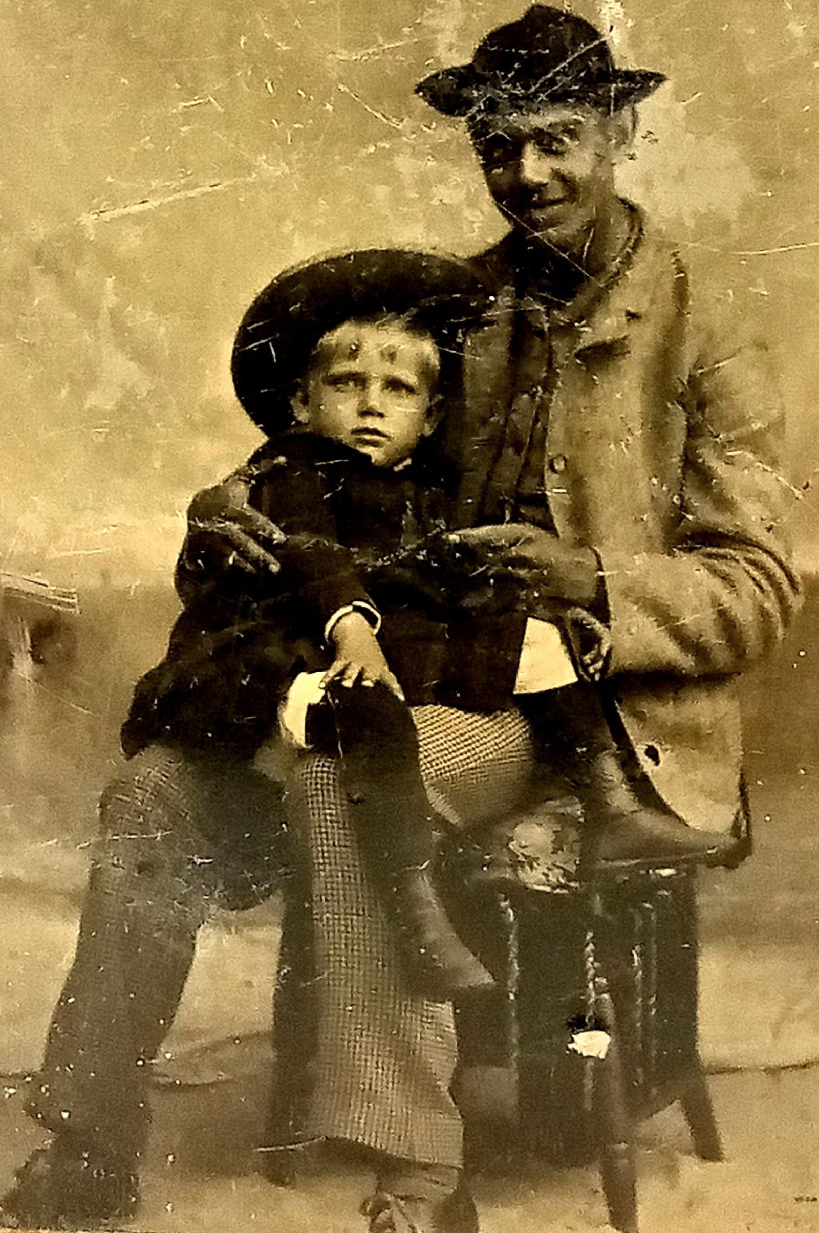 Tintype Photo Man Boy Cowboy Unusual (1 of 3)