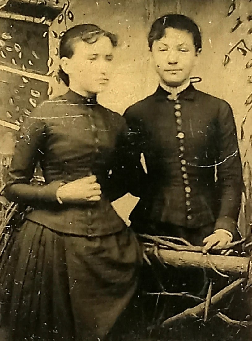 Tintype Photo Gem Size Women (1 of 3)