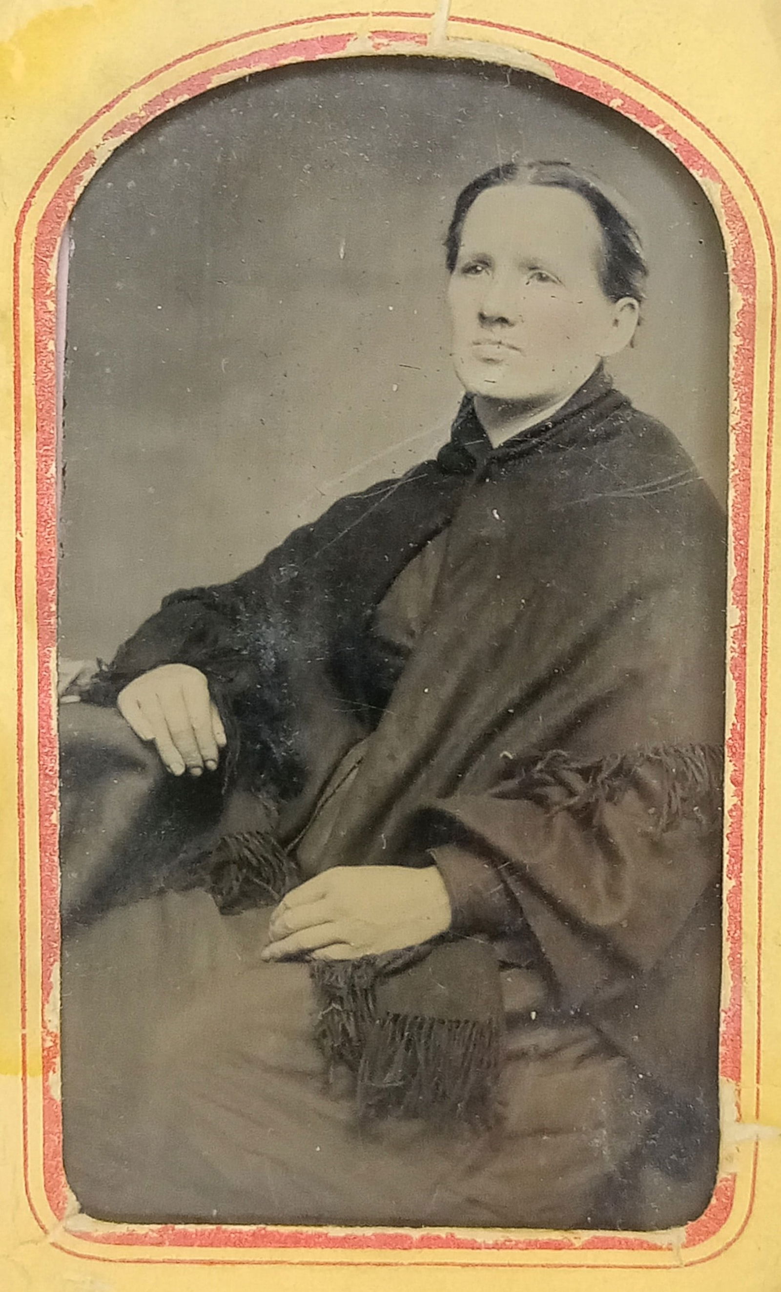 Tintype Photo Woman Sitting Chair Parka: Tintype Photo Woman Sitting Chair ParkaSize: 2 1/2"x 3 1/2"