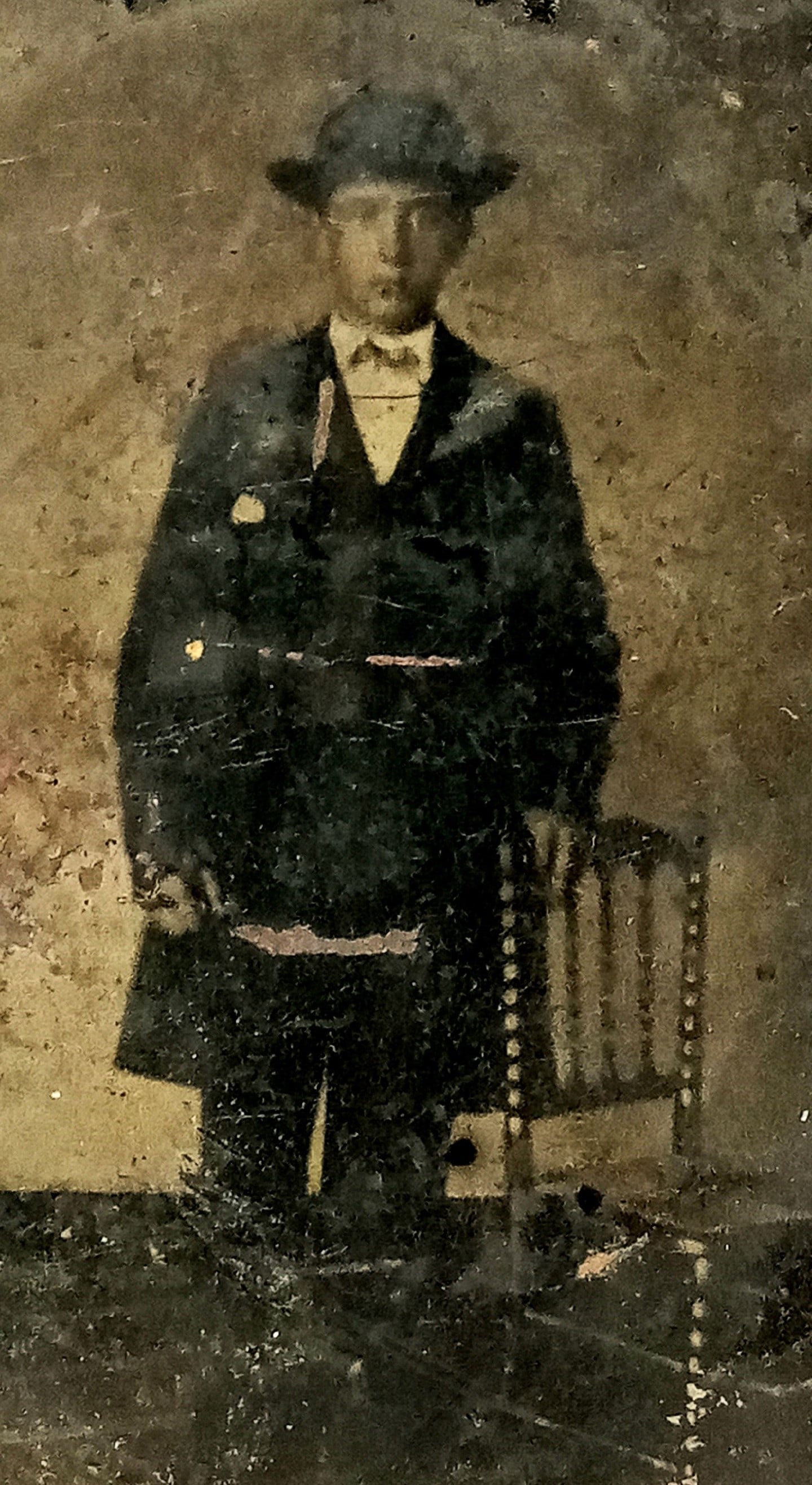 Tintype Photo Early Man Period Clothing (1 of 3)