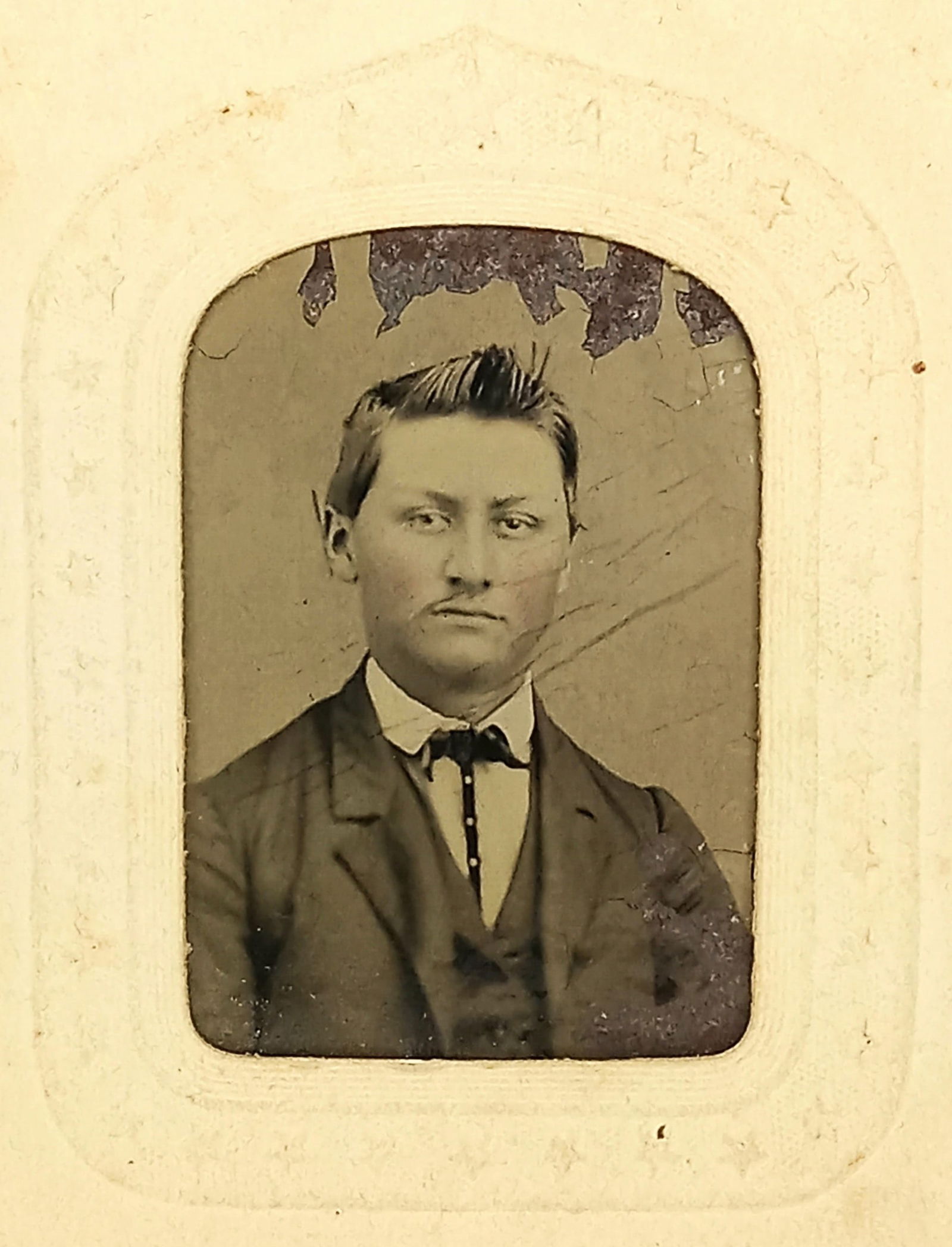 Tintype Photo Man Solider Political Figure Postal Stamp (1 of 4)