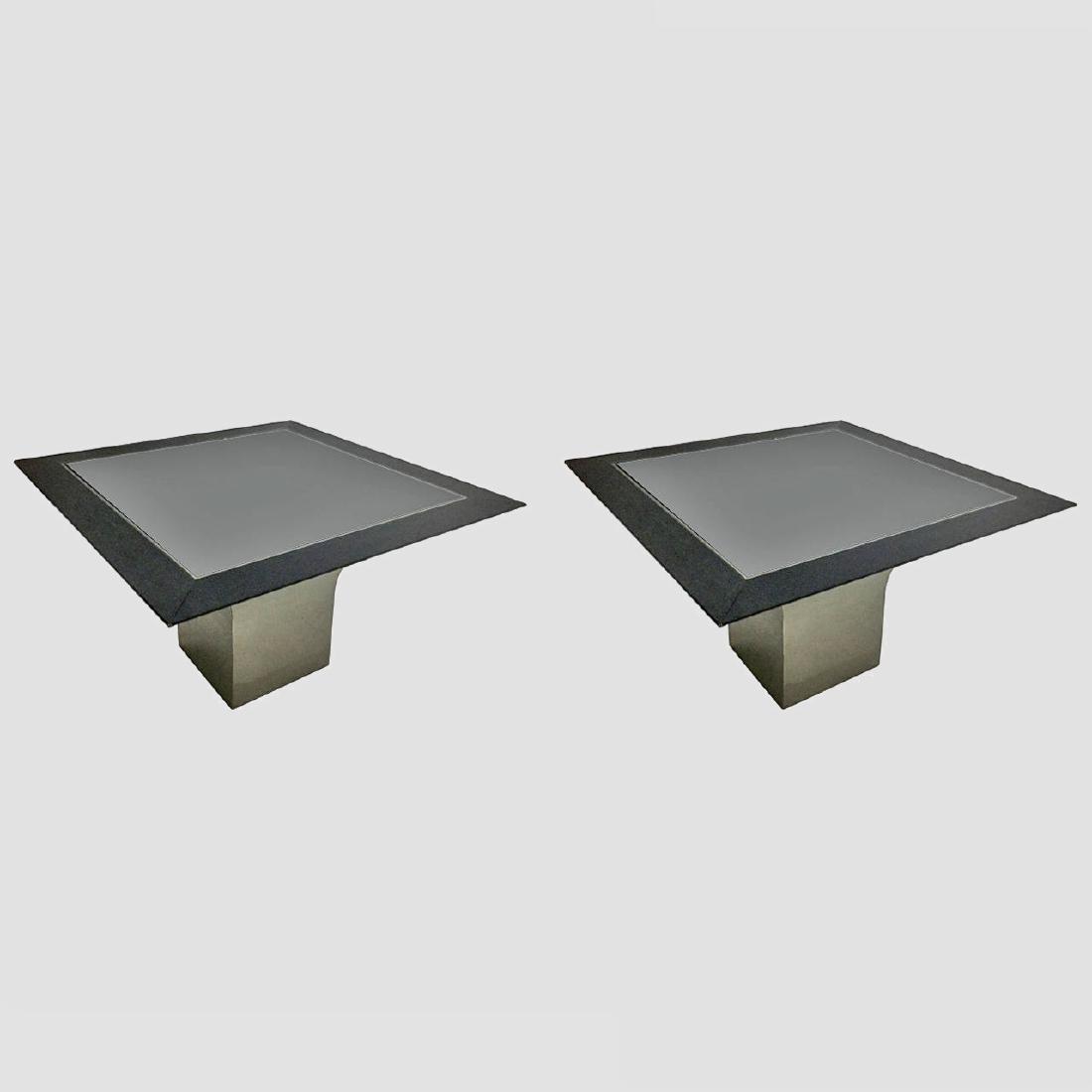 Steel Pedestal Center Tables by Pace (1 of 4)