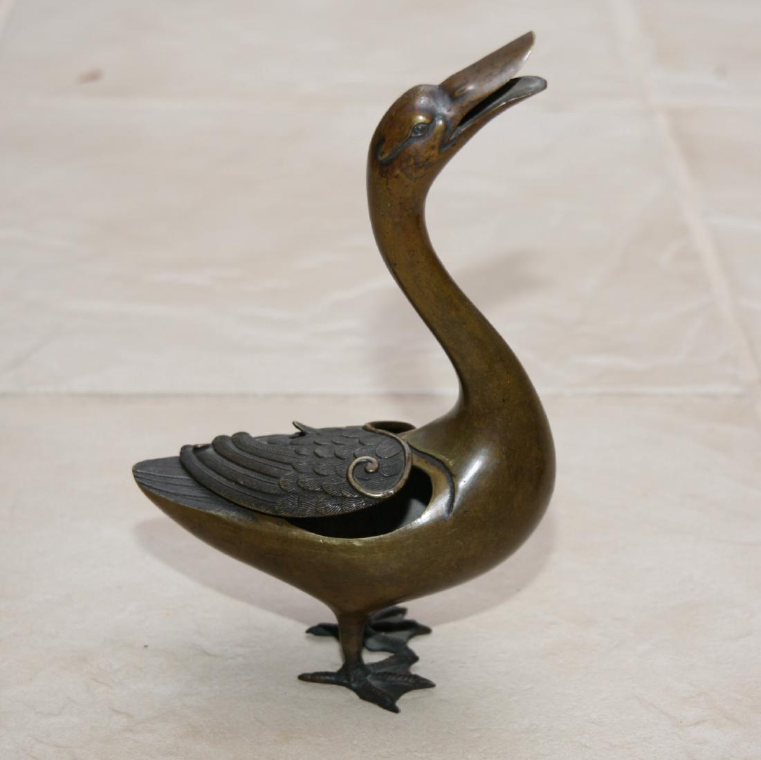 Bronze Goose Censer, Japan, Maiji Period (1 of 10)