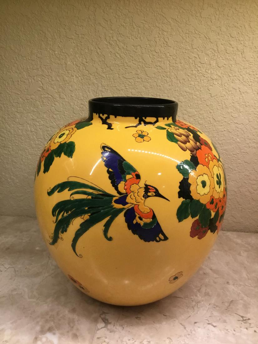 Royal Doulton Art Deco Vase with Hummingbird (1 of 3)