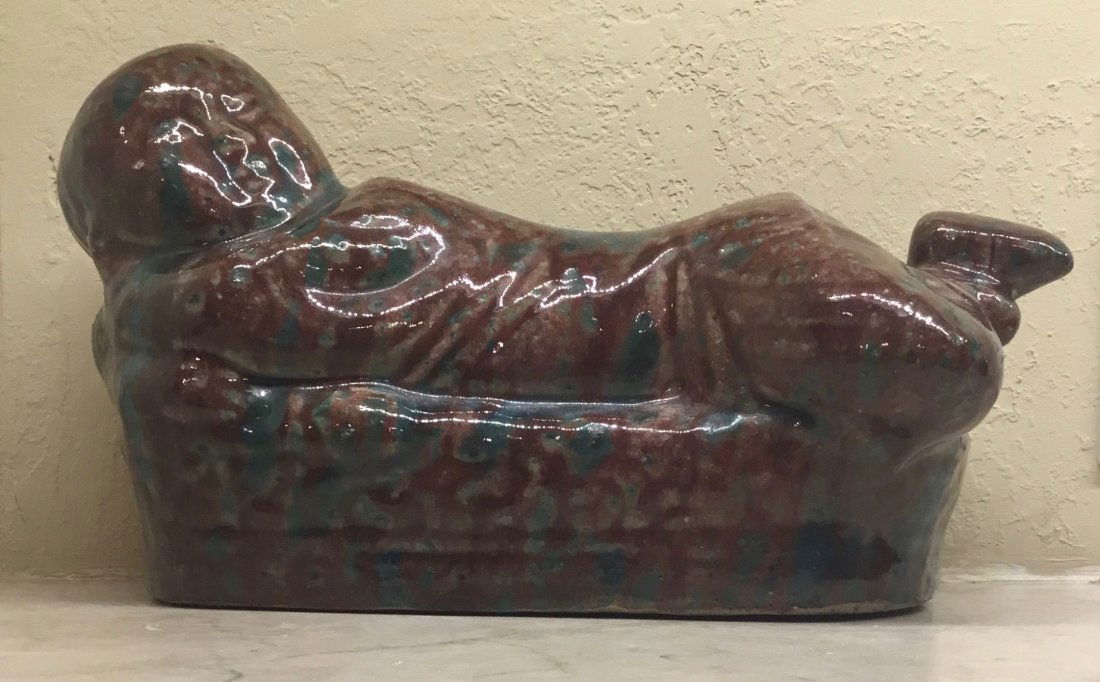 China, Qing Dynasty Boy Shaped Pillow, Ceramic collection