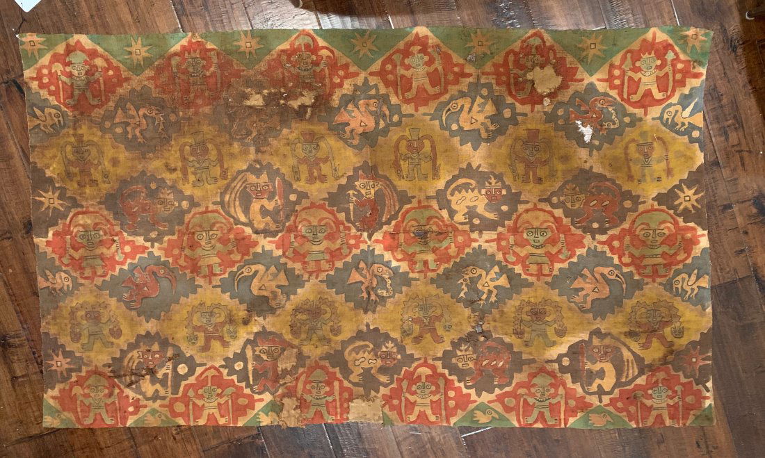 Large Painted Peruvian Chimu  or ChancayTextile (1 of 4)
