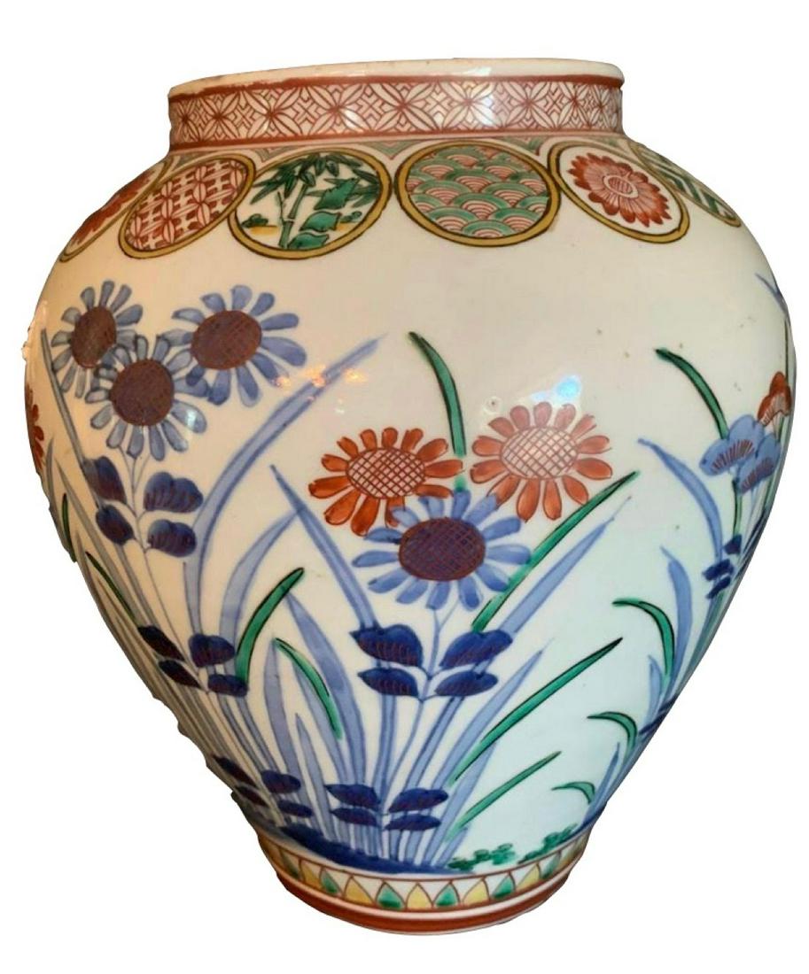 Large Edo Period Kutani Vase, 17/18th Century (1 of 5)