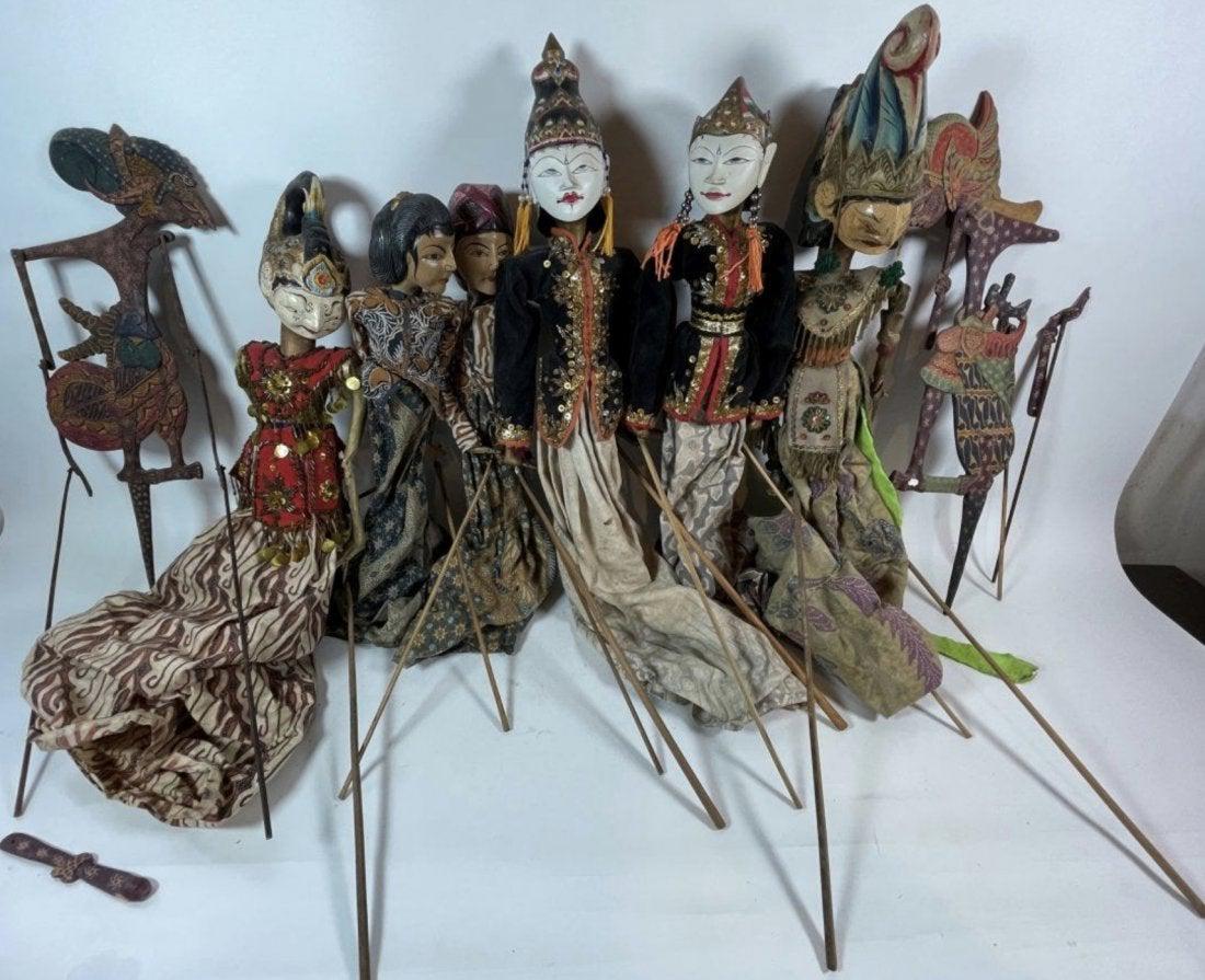 8 Thai and Indonesian Puppets, Mid 20th Century (1 of 8)