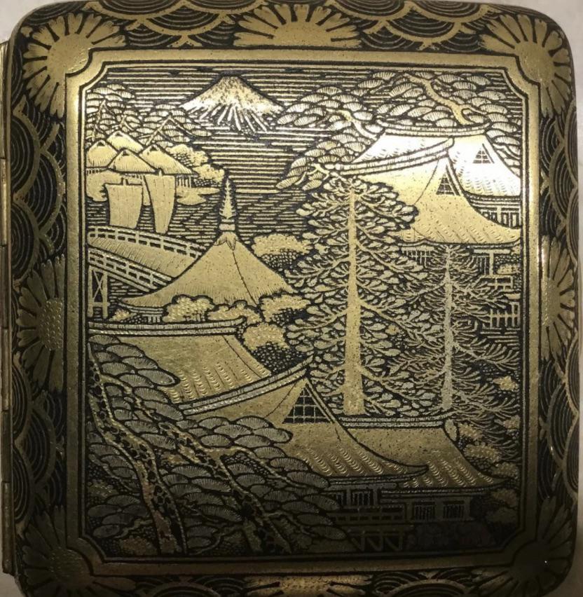Damascene Cigarette Case, Japan (1 of 2)