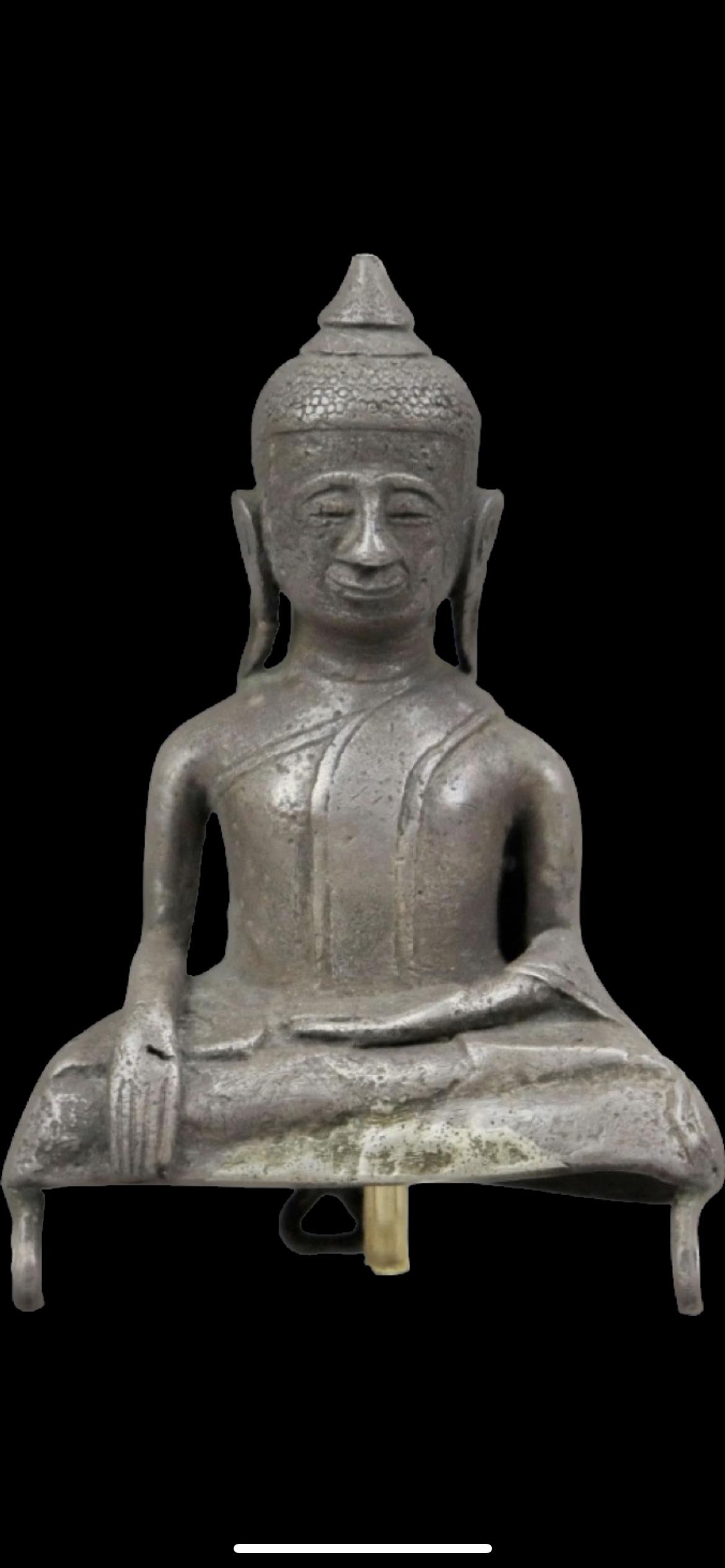 Small Silver Alloy Buddha, Laos, 17/19th Century (1 of 2)