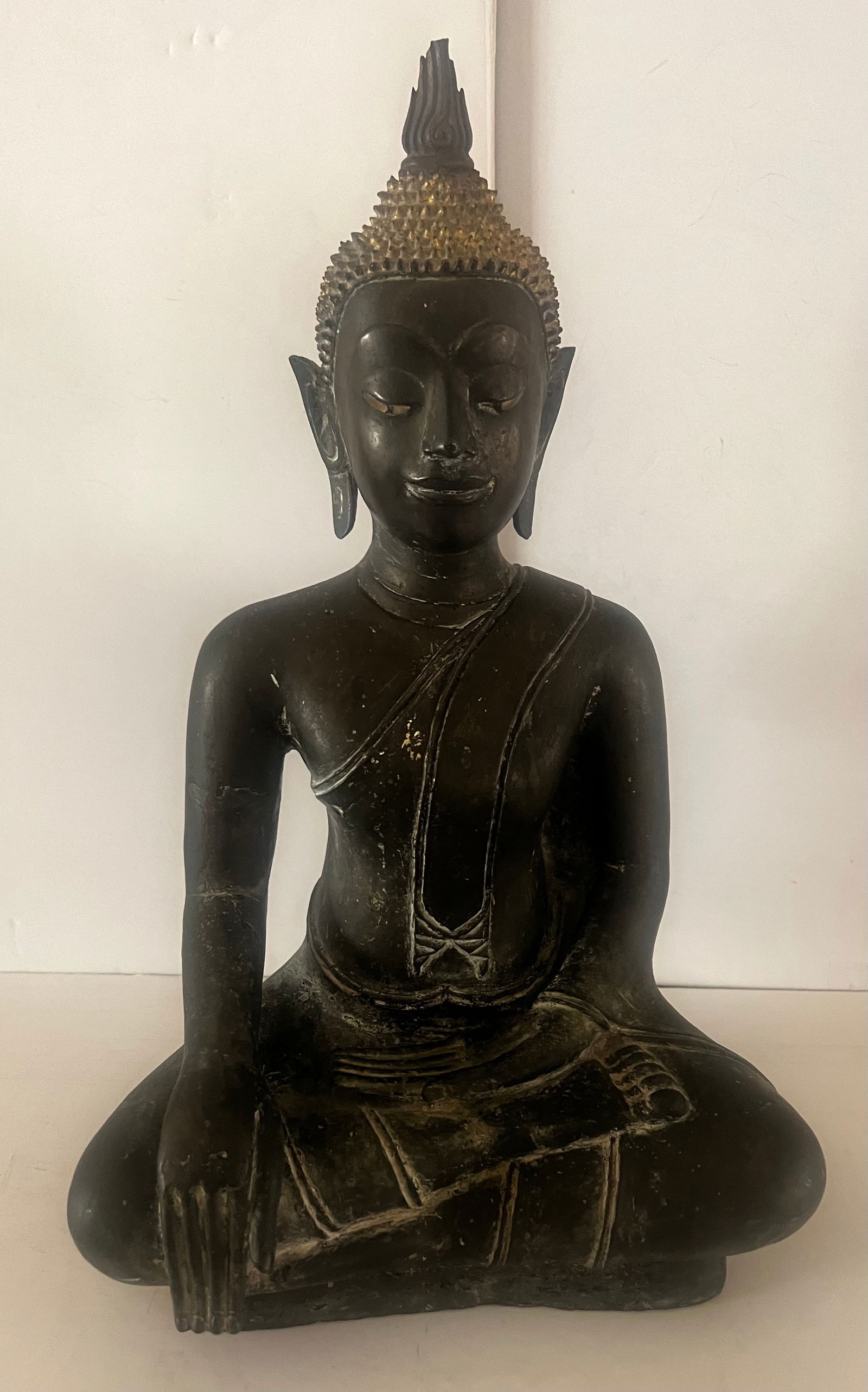 Large Lao Bronze Buddha, 17/19th Century (1 of 8)
