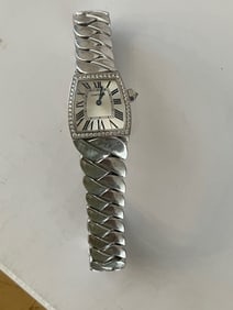 Cartier 18K White Gold and Diamond La Dona Watch