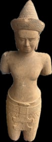 Large Sandstone Khmer Vishnu