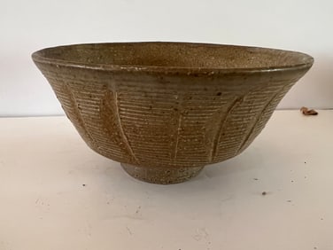 Antique Korean Incised Buncheong Bowl