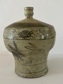 Early Edo Period Rabbit Sake Bottle