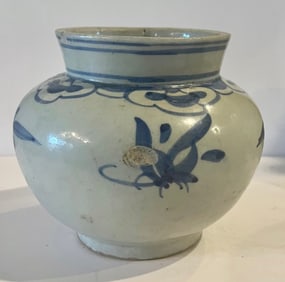 Korean Blue and White Jar, Joseon Period