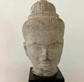 Bronze Head Shiva, Khmer, 10/12th Century