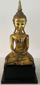 Exceptional Lao Gilded Buddha, 17/19th Century