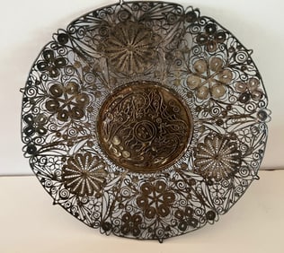 Chinese Silver Filigree Dish
