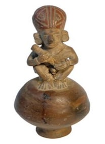 La-Tolita Pre Columbian Ecuador Terracotta Shaman Figure